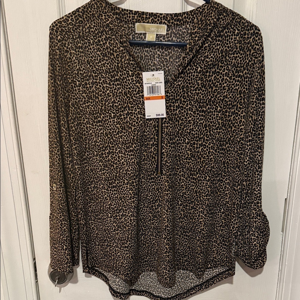 Michael Kors Animal Print Blouse